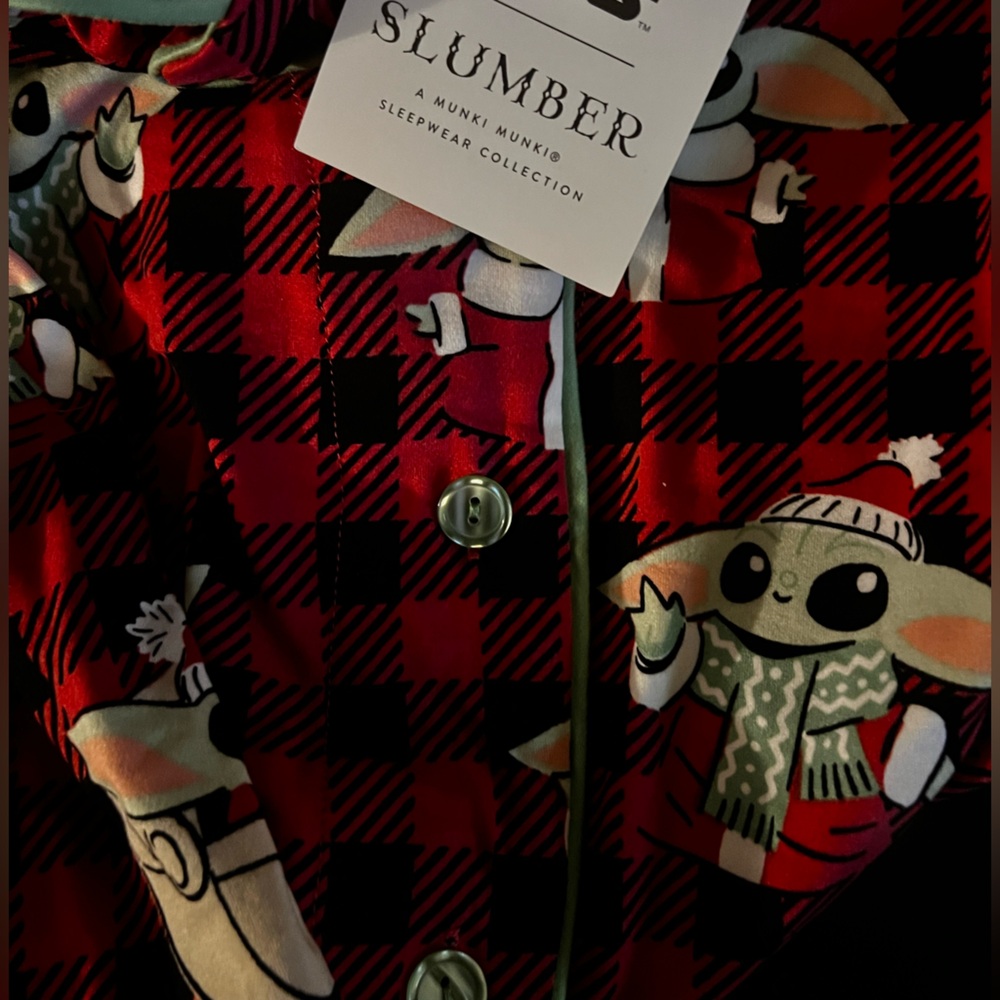 Star Wars Plaid Loungewear Pajama Set by Munki Munki NWT Luxuriously Soft: LARGE - Picture 8 of 9